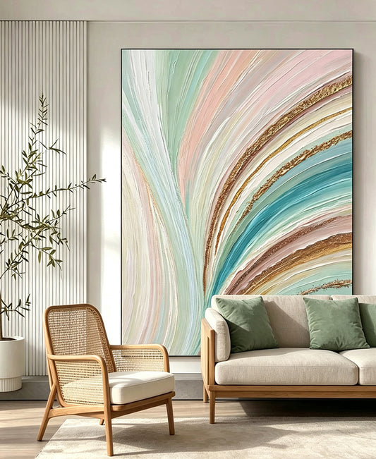 Abstract hand-drawn painting