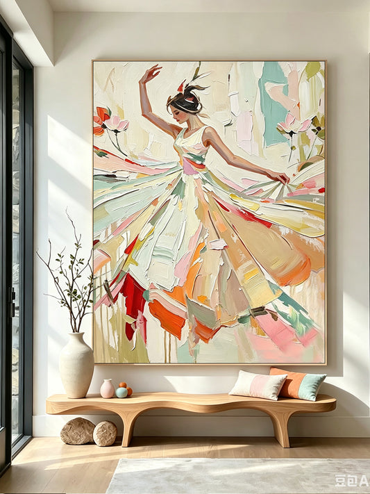 Portrait Dance Figure Wall Painting