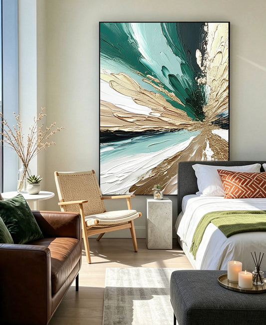 Abstract hand-drawn painting