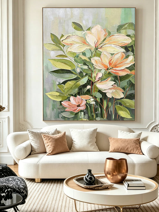 Hand-Painted Floral Decorative Painting