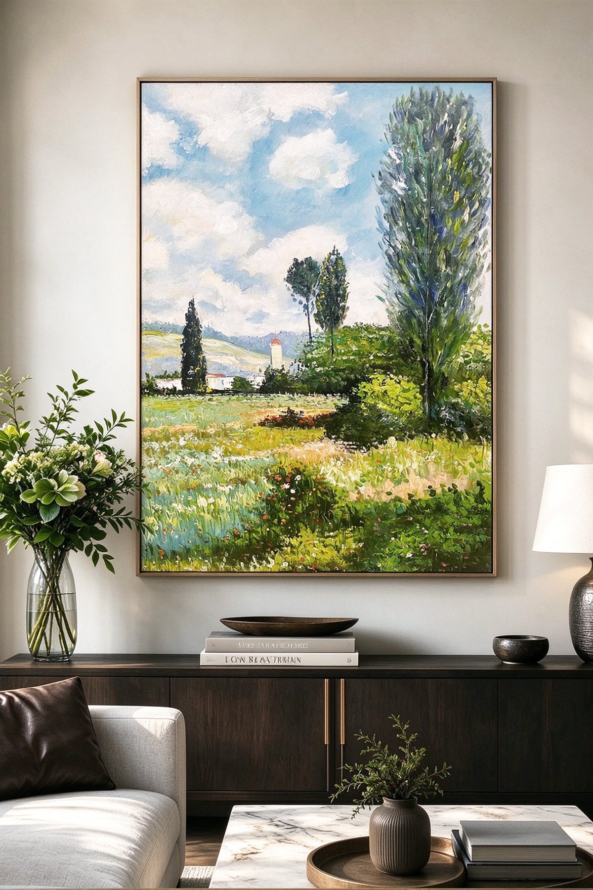 Hand-Painted Landscape Decorative Painting