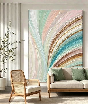Abstract hand-drawn painting