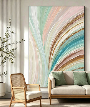 Abstract hand-drawn painting