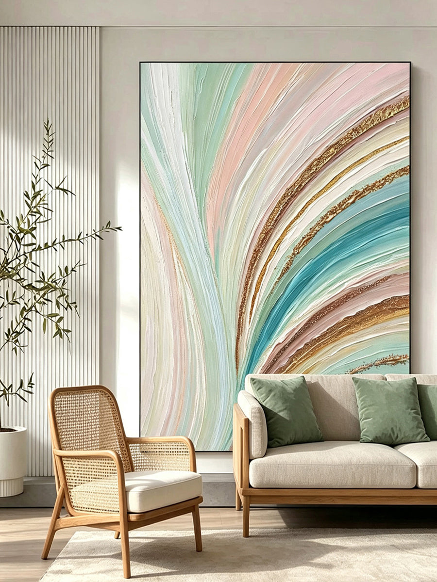 Abstract hand-drawn painting