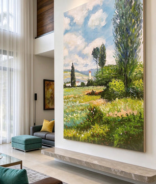 Hand-Painted Landscape Decorative Painting