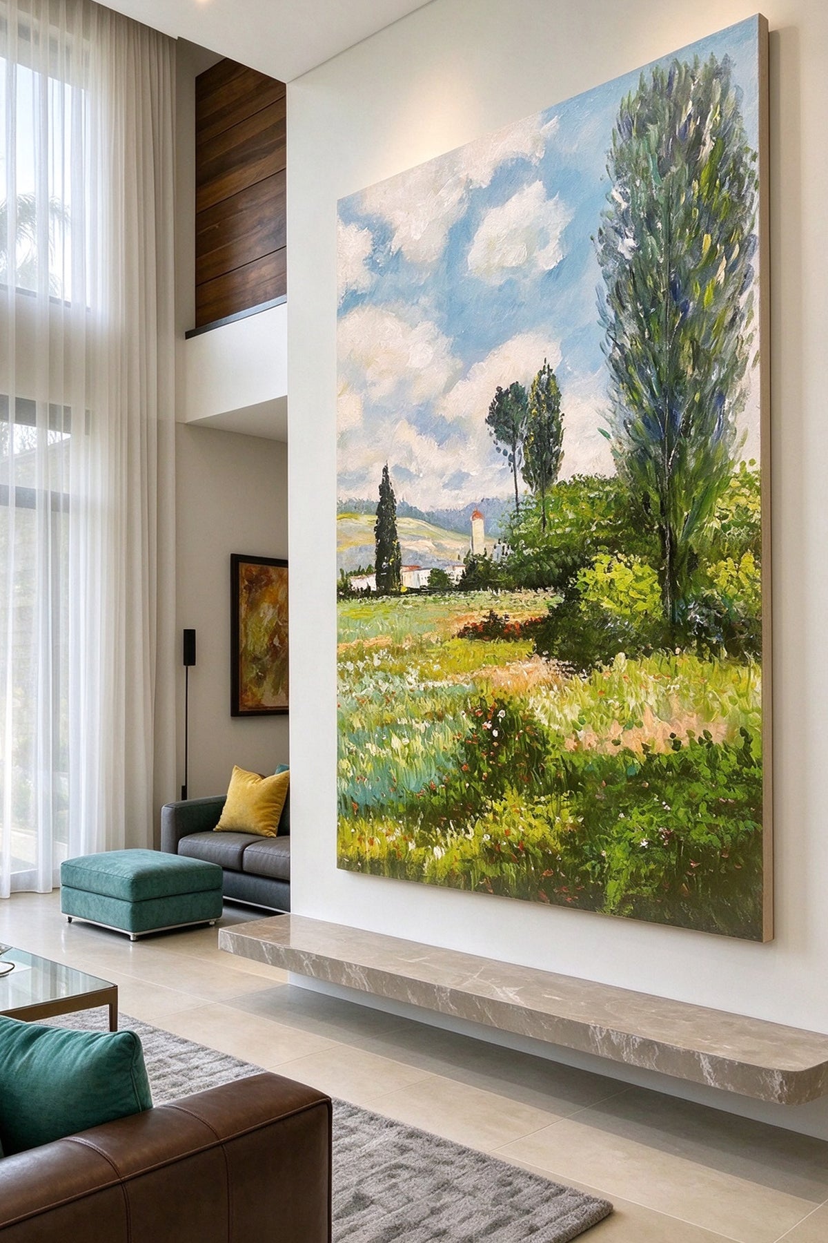Hand-Painted Landscape Decorative Painting