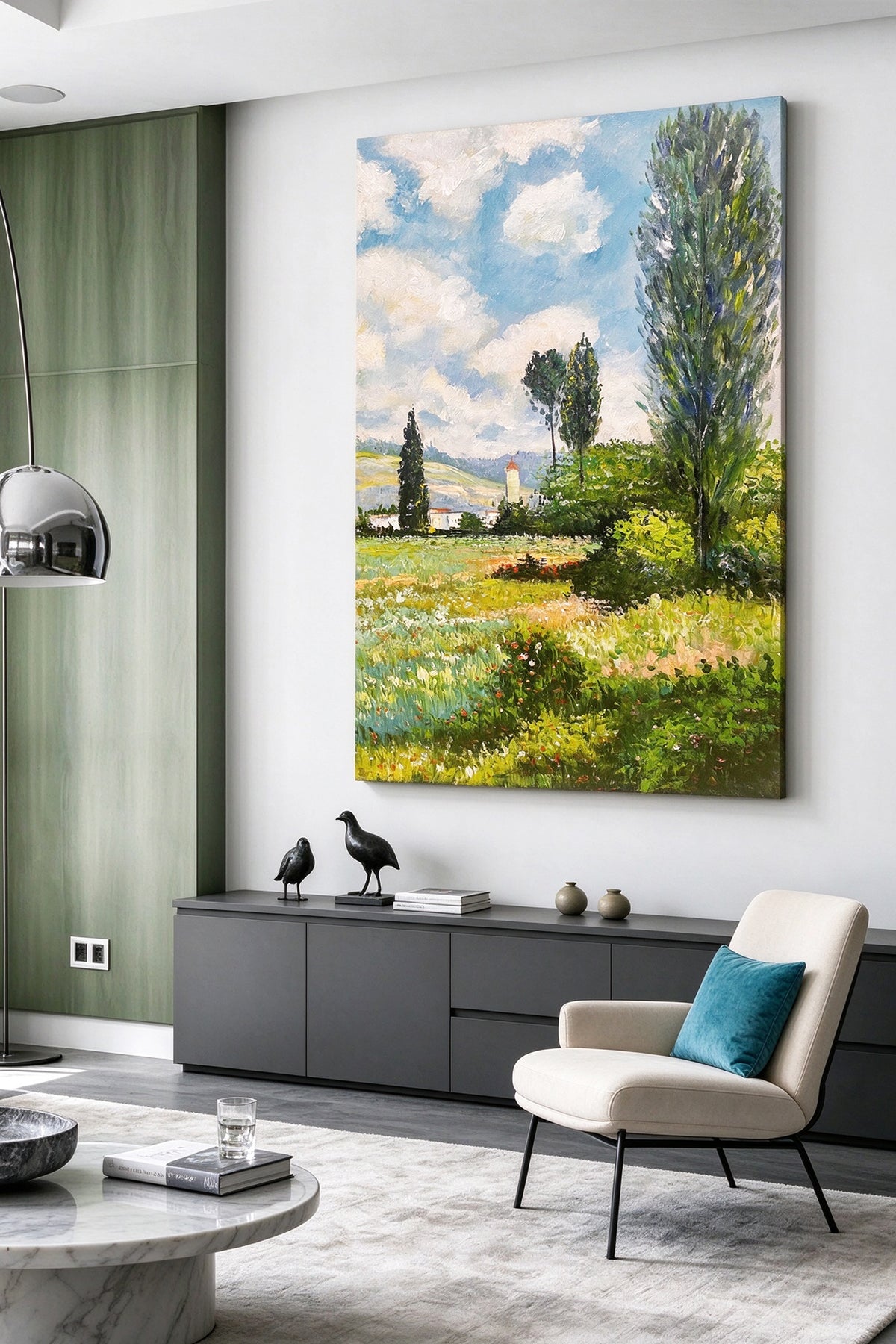 Hand-Painted Landscape Decorative Painting