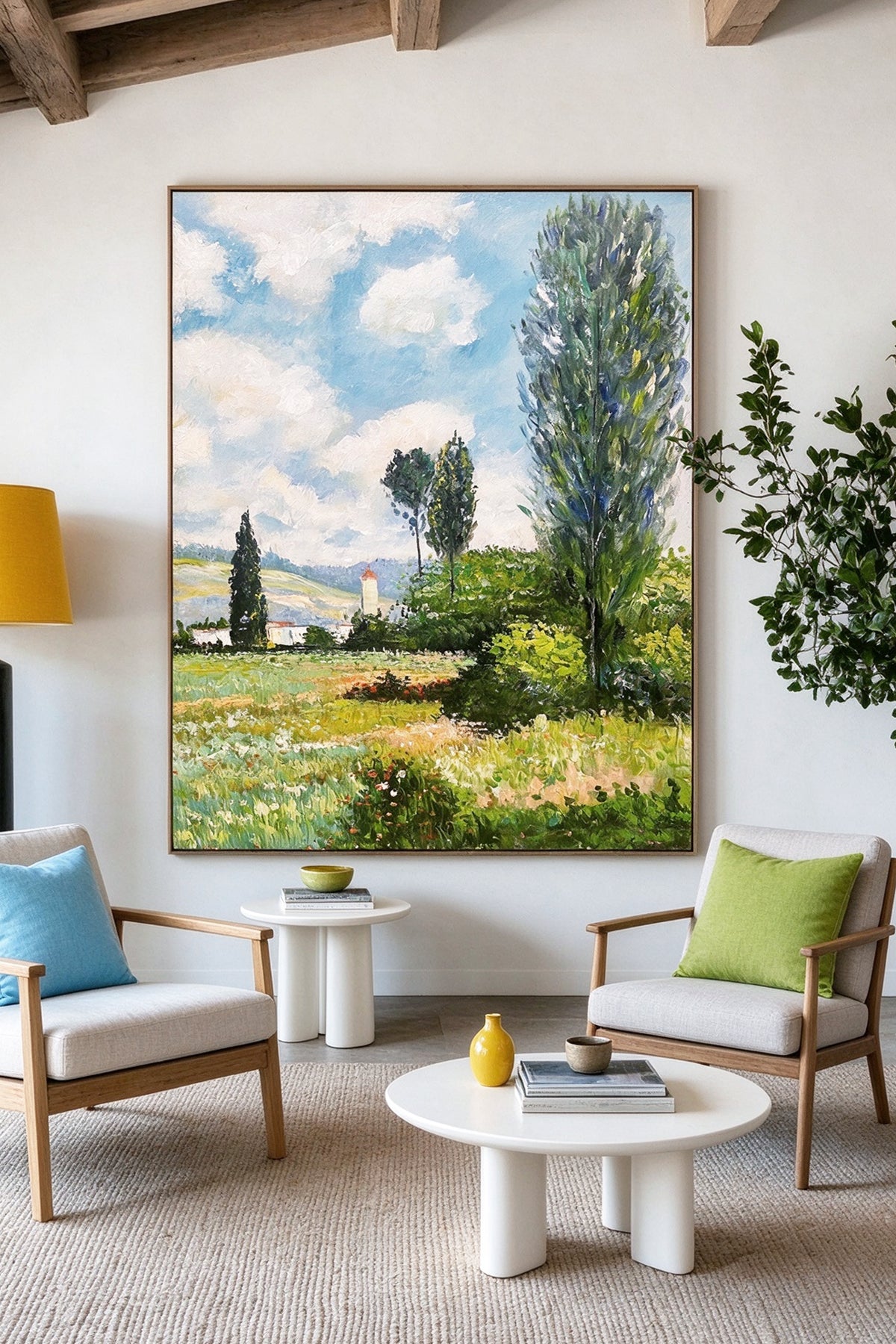 Hand-Painted Landscape Decorative Painting