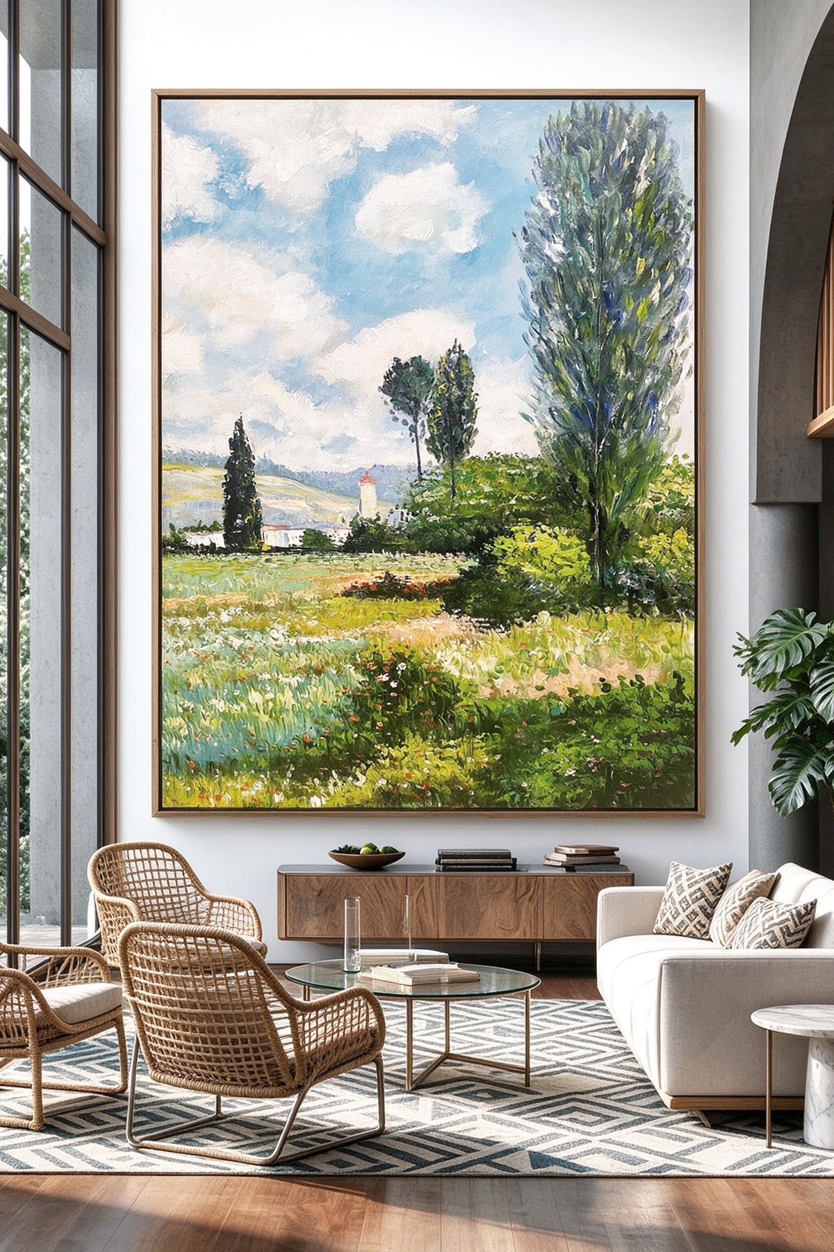 Hand-Painted Landscape Decorative Painting