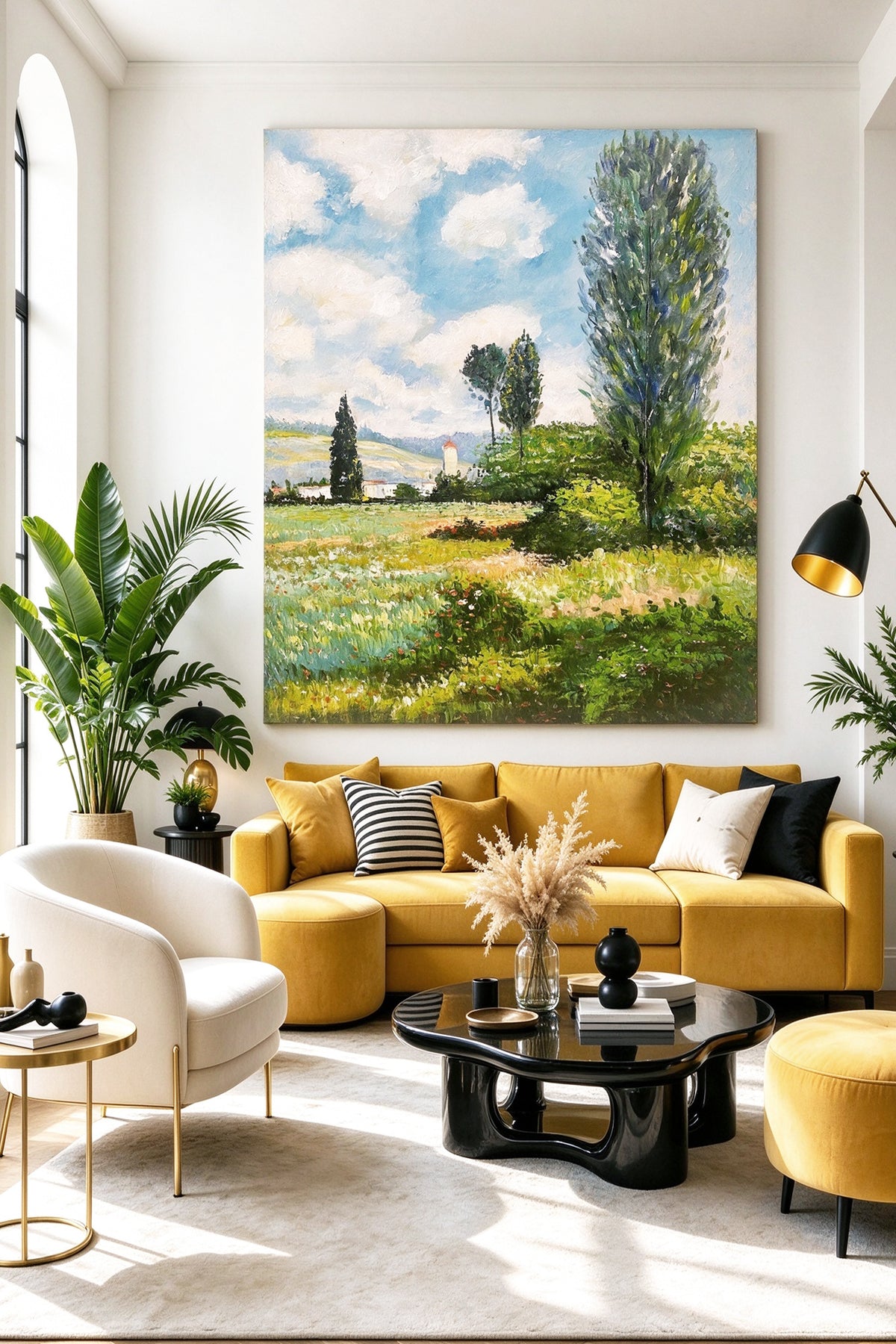 Hand-Painted Landscape Decorative Painting