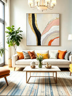 Abstract hand-drawn painting