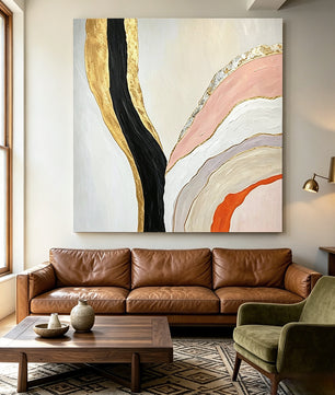 Abstract hand-drawn painting
