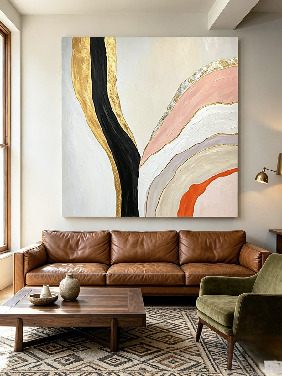 Abstract hand-drawn painting