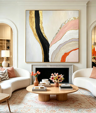 Abstract hand-drawn painting