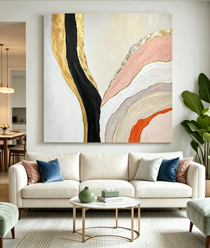 Abstract hand-drawn painting