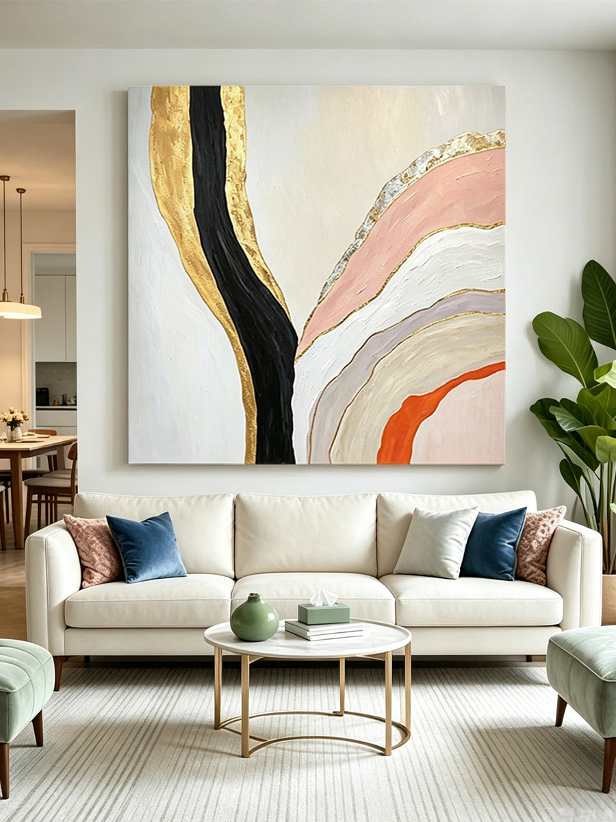 Abstract hand-drawn painting