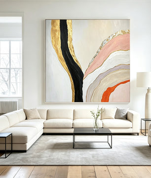 Abstract hand-drawn painting