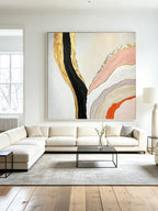 Abstract hand-drawn painting