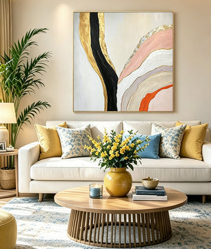 Abstract hand-drawn painting