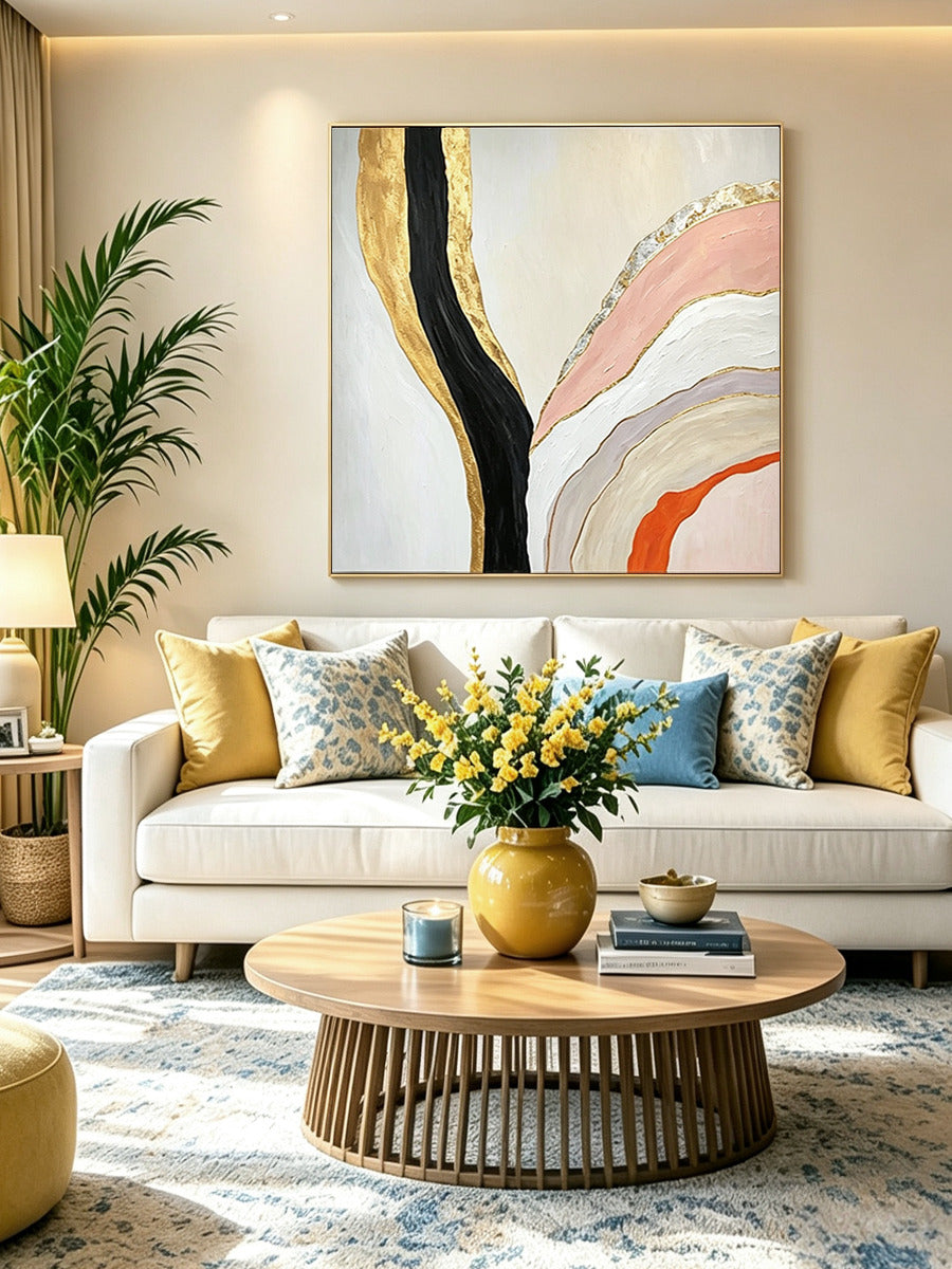 Abstract hand-drawn painting