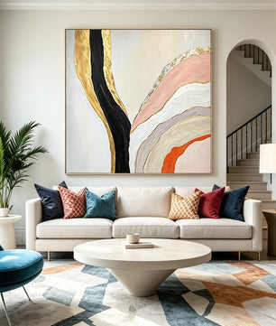 Abstract hand-drawn painting