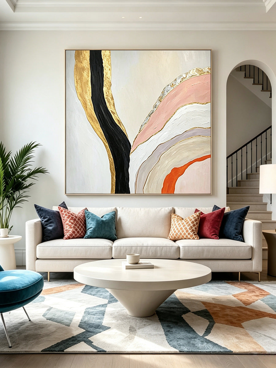 Abstract hand-drawn painting