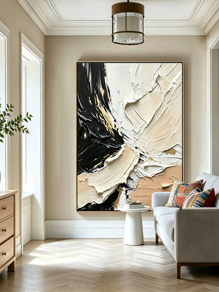 Abstract hand-drawn painting