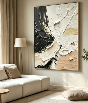 Abstract hand-drawn painting