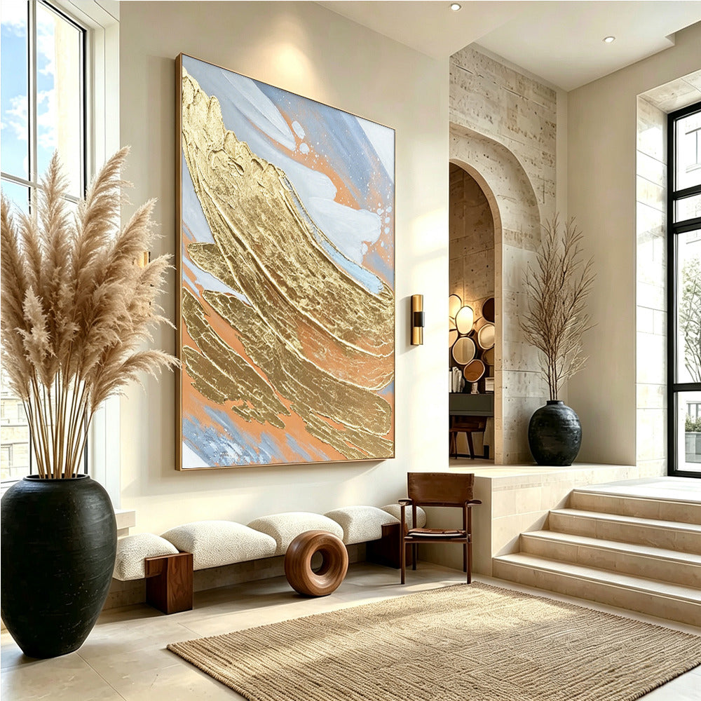 Abstract hand-drawn painting