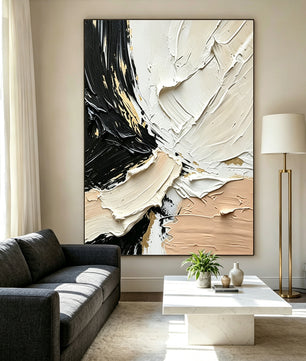 Abstract hand-drawn painting