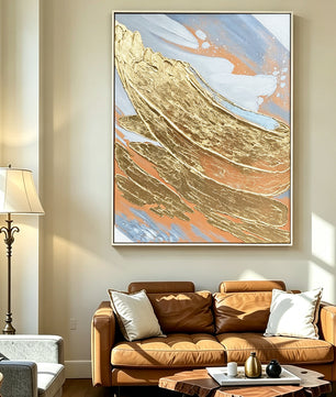 Abstract hand-drawn painting