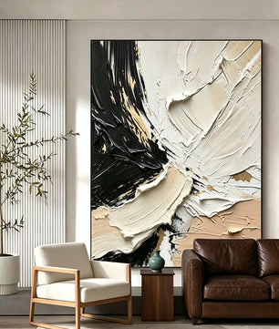Abstract hand-drawn painting