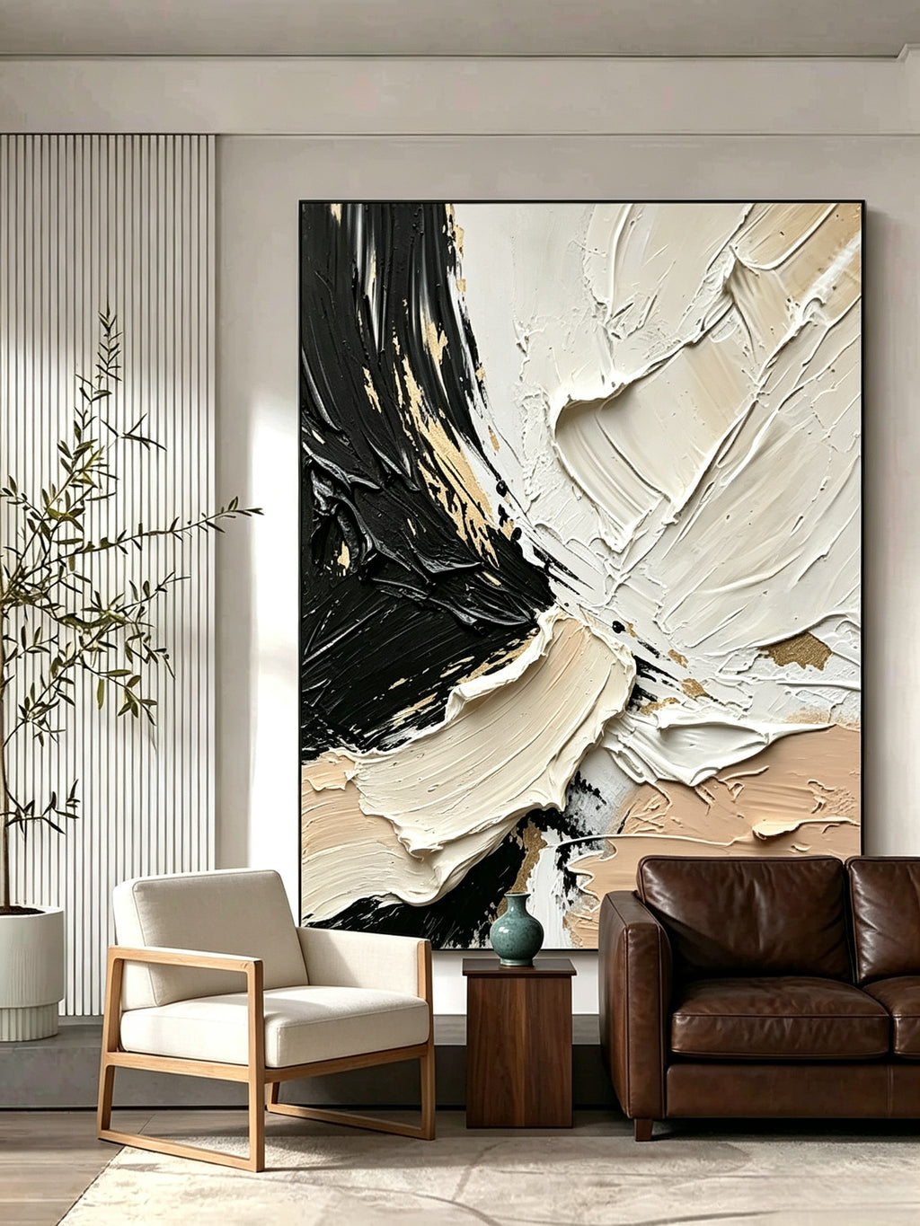 Abstract hand-drawn painting