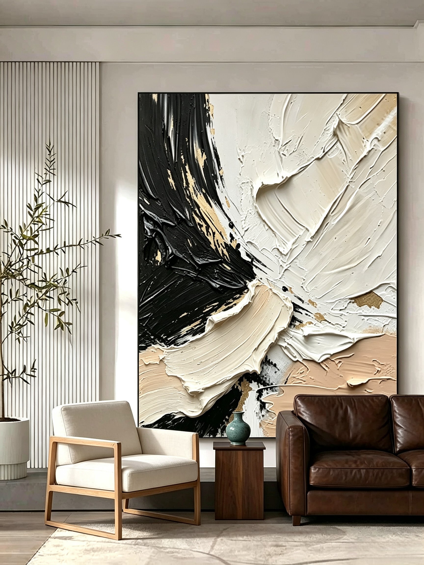 Abstract hand-drawn painting