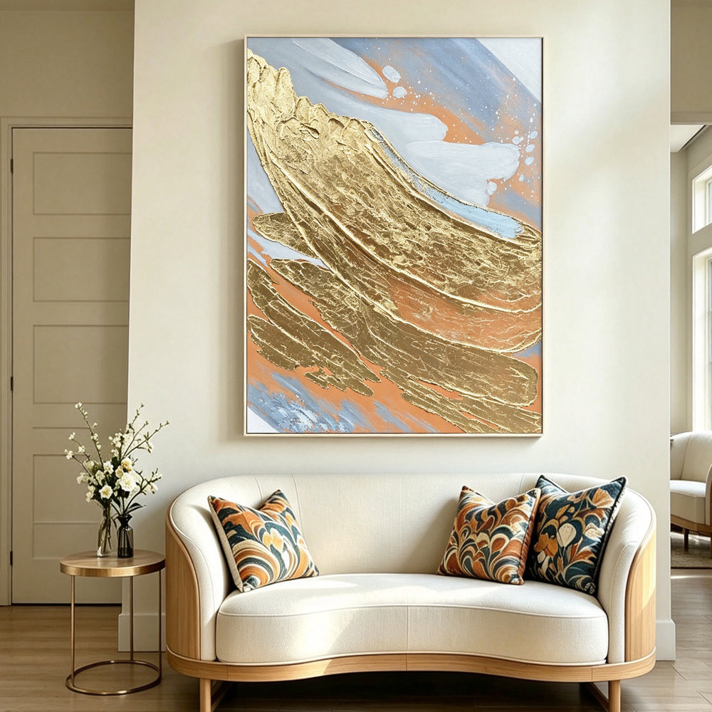 Abstract hand-drawn painting