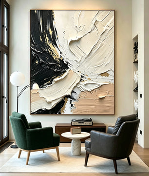Abstract hand-drawn painting