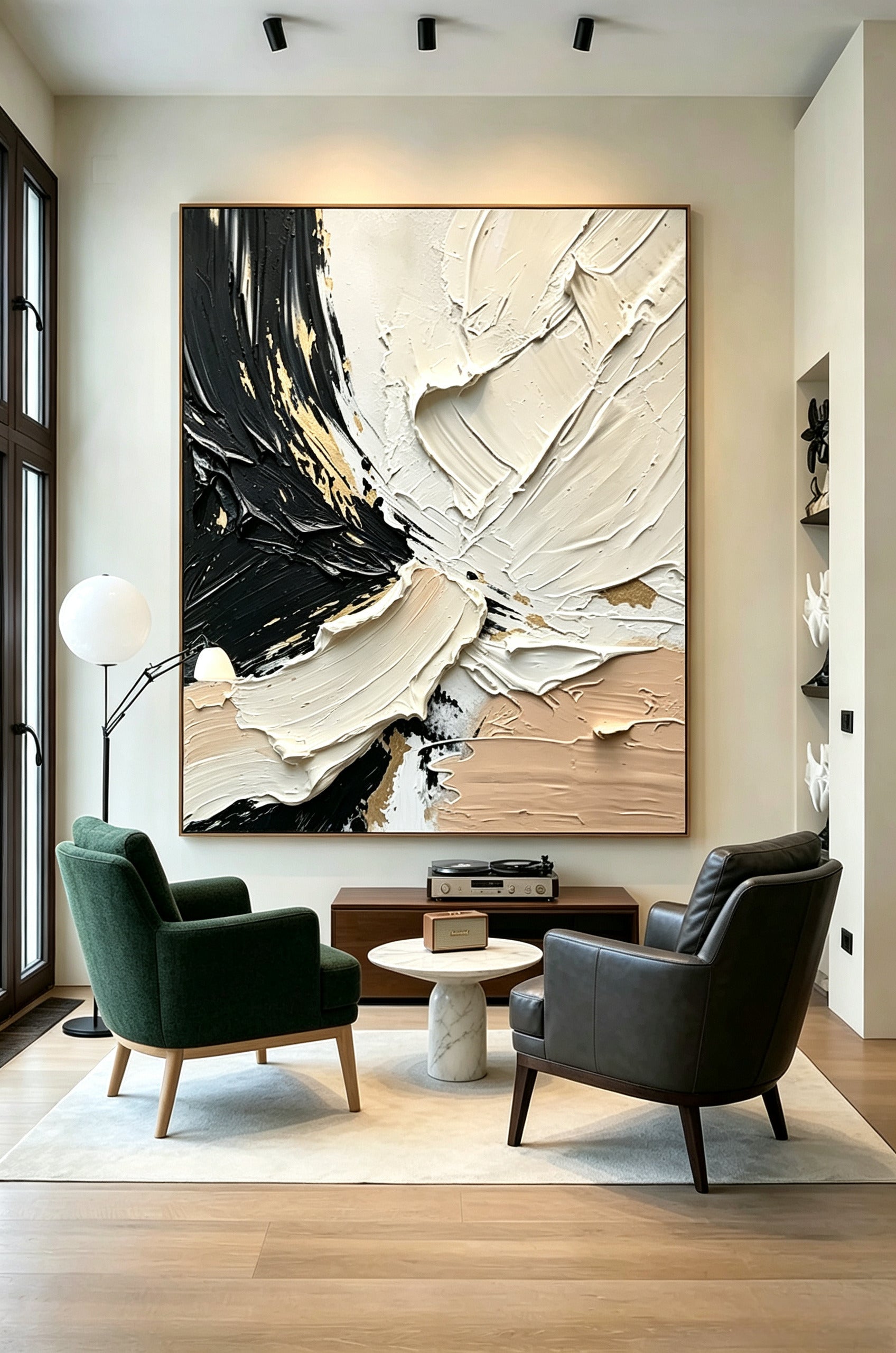 Abstract hand-drawn painting