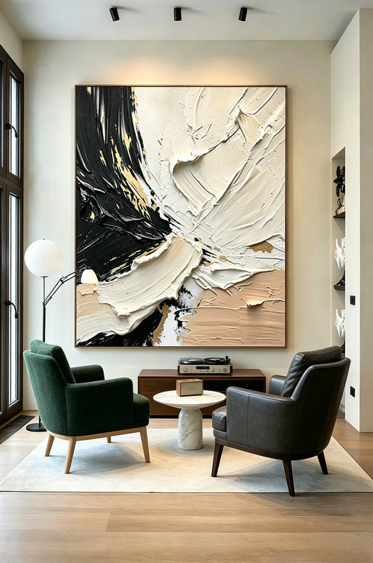 Abstract hand-drawn painting