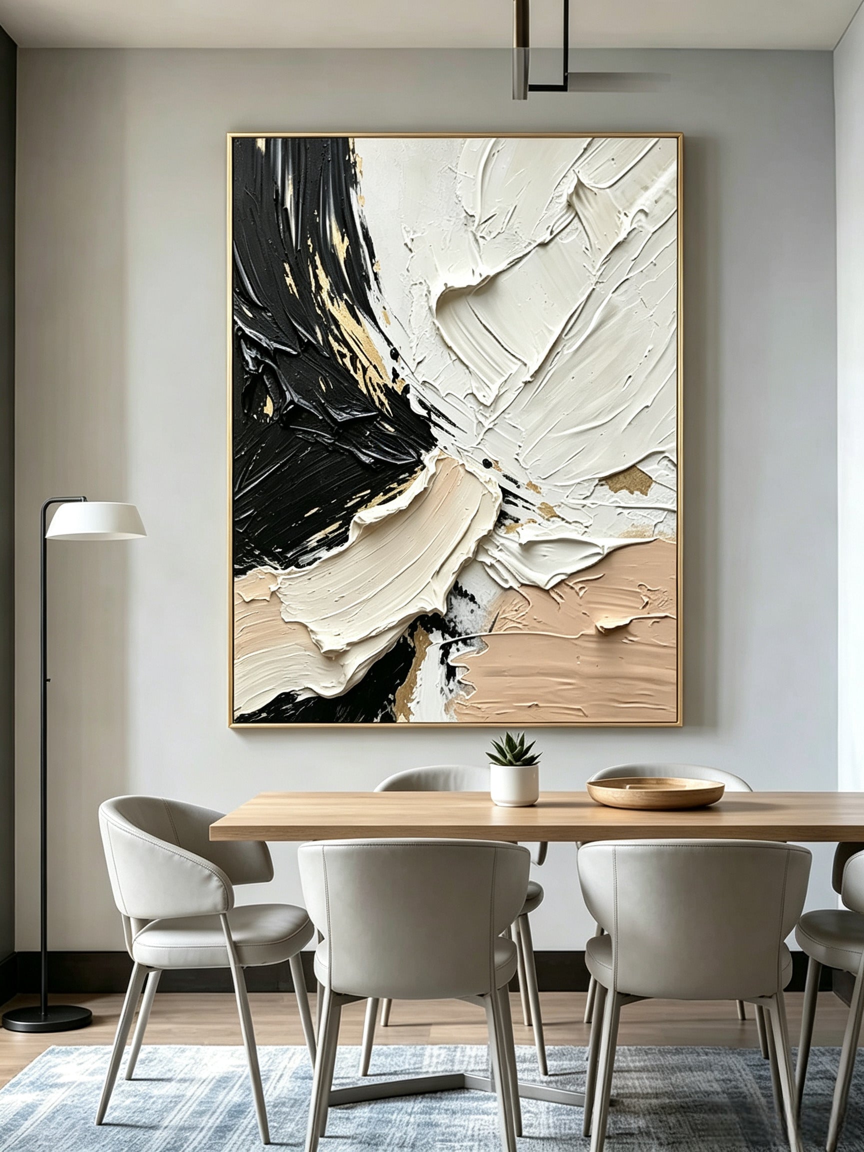 Abstract hand-drawn painting