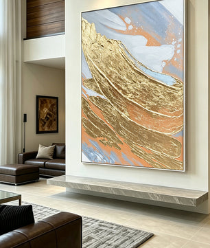 Abstract hand-drawn painting