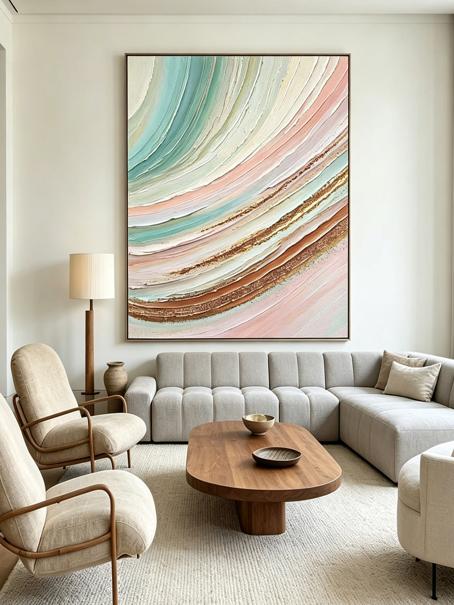 Abstract hand-drawn painting