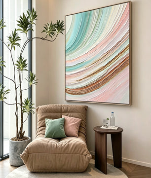 Abstract hand-drawn painting