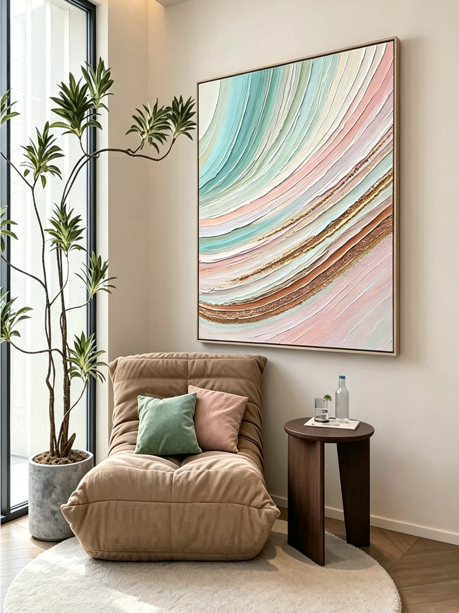 Abstract hand-drawn painting