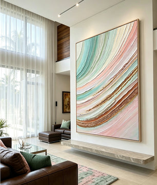 Abstract hand-drawn painting