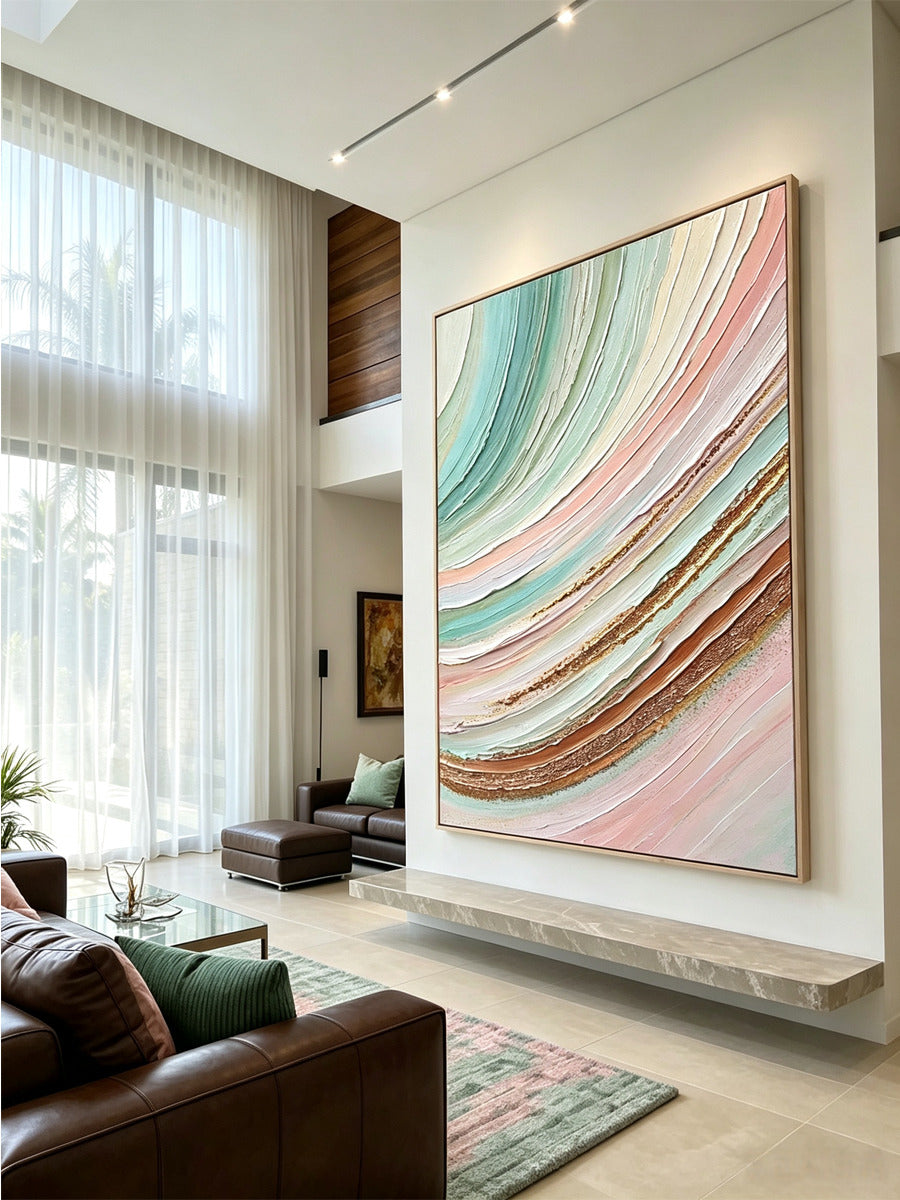 Abstract hand-drawn painting