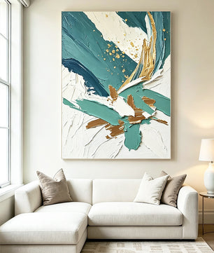 Abstract hand-drawn painting