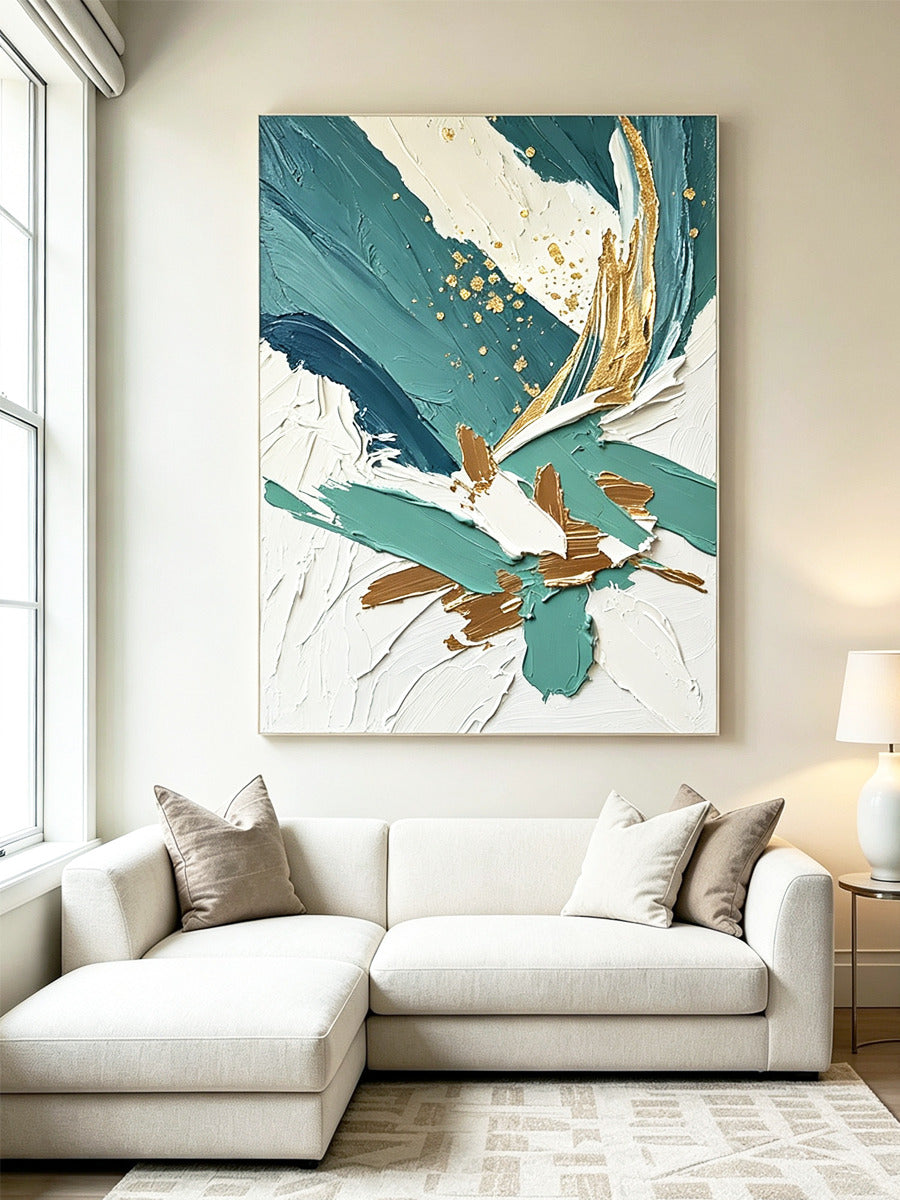 Abstract hand-drawn painting
