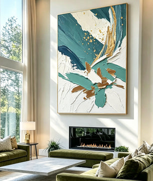 Abstract hand-drawn painting