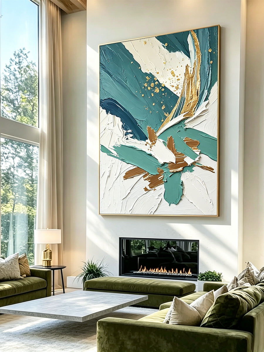 Abstract hand-drawn painting