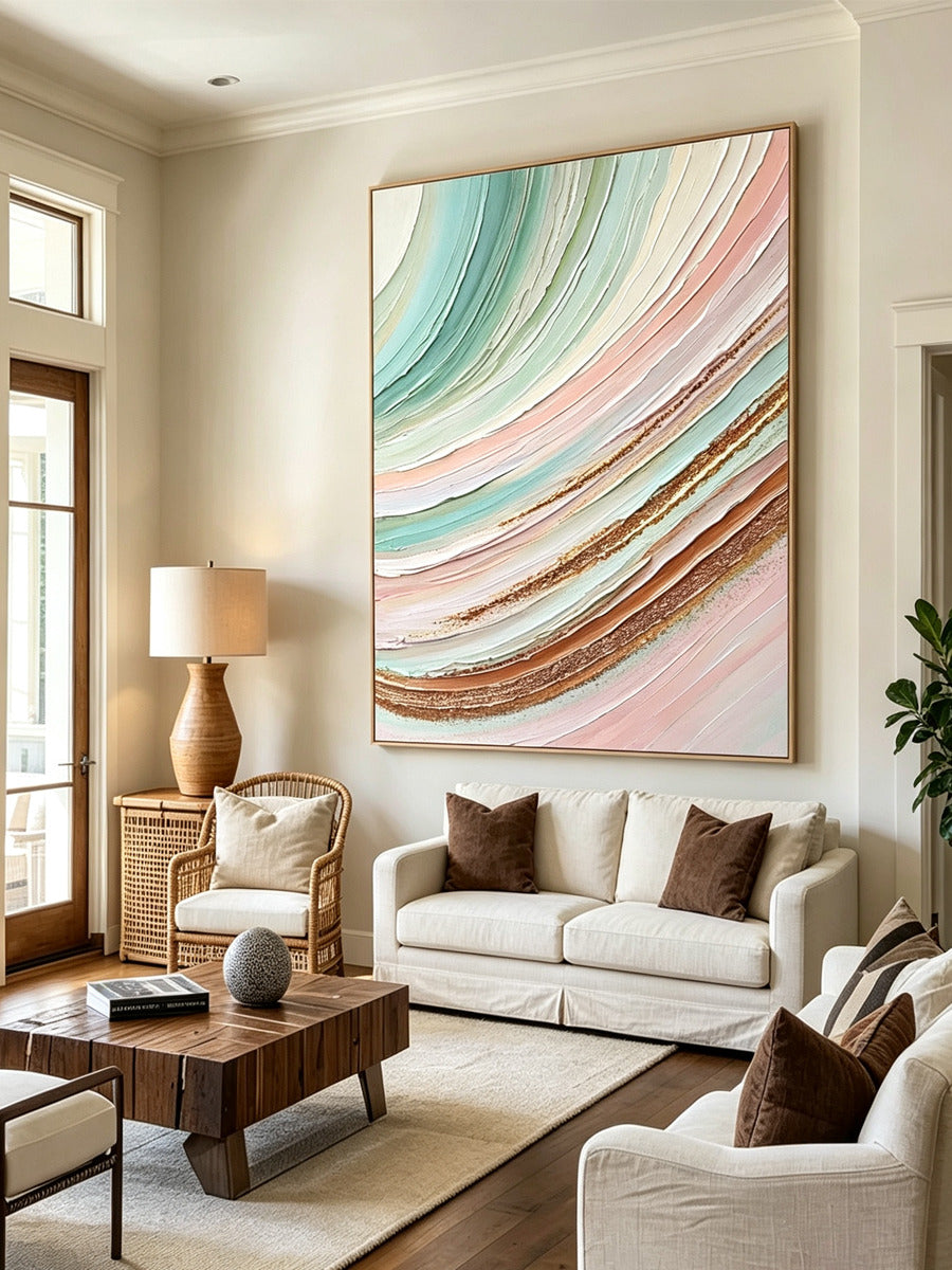 Abstract hand-drawn painting